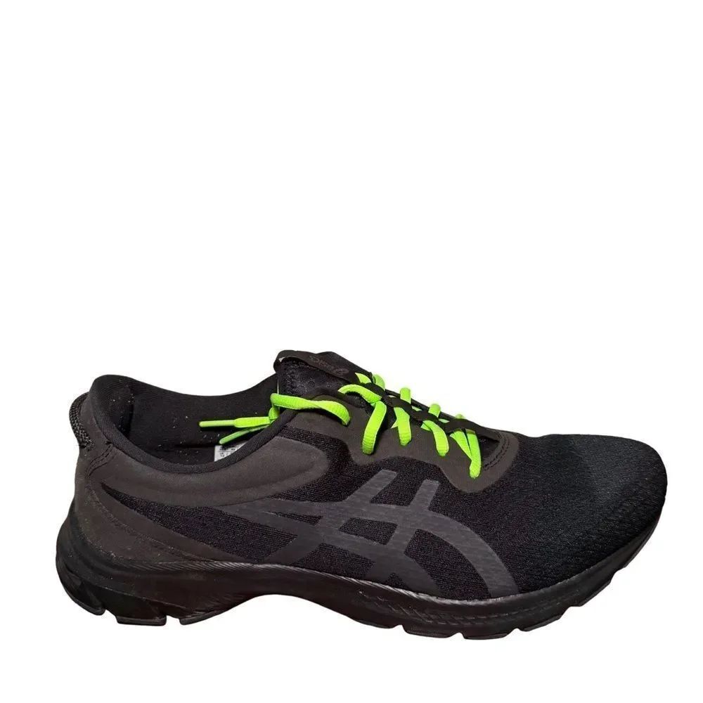 Men’s asic Black and Neon Green Athletic Shoes size 14